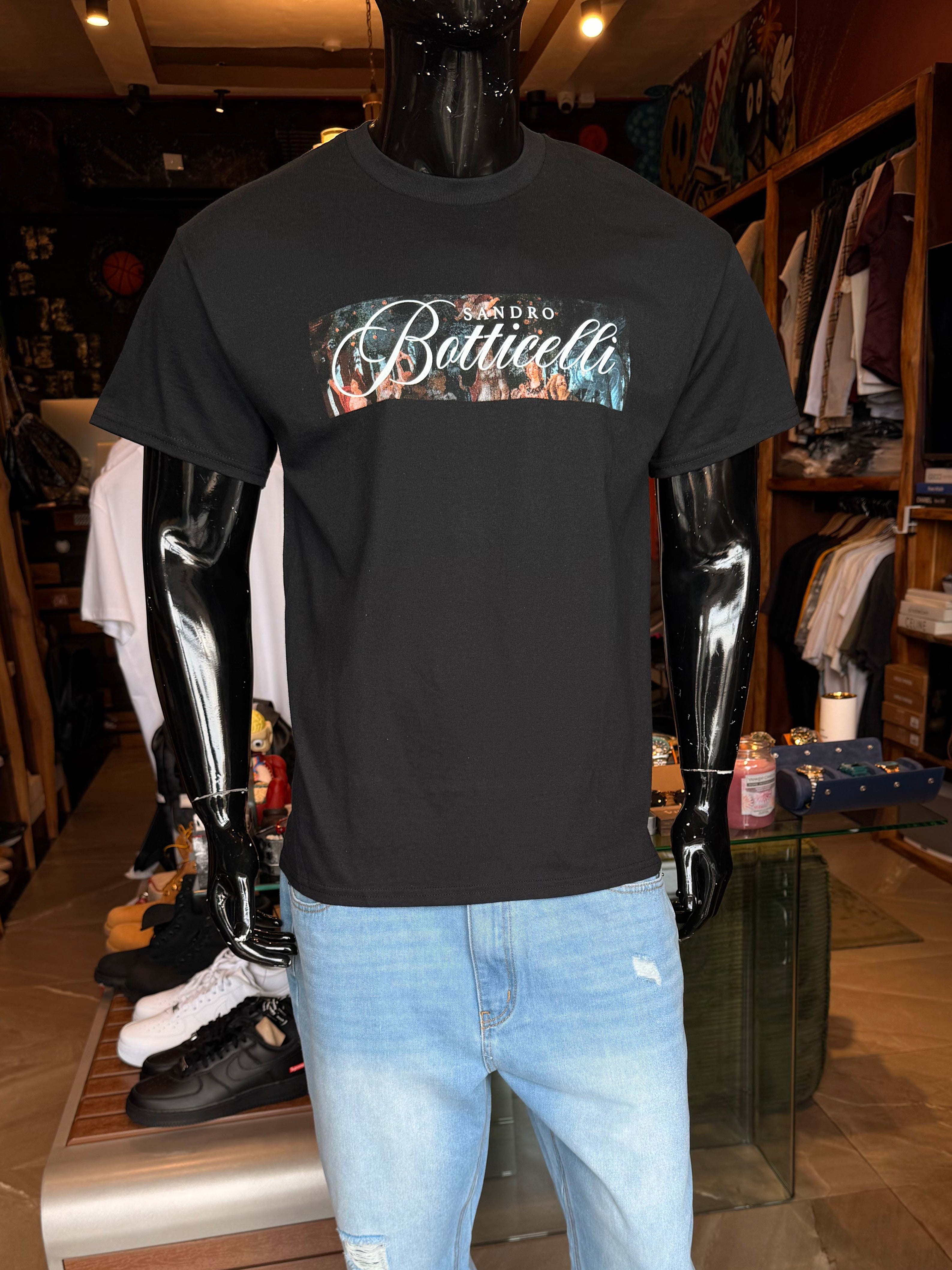Sandro Botticelli Oversized Short Sleeve Tee - Black