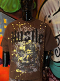 Heavenly Hustle Patch Oversized French Terry Tee - Brown