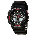 Casio Men's Dive Watch - G-Shock Anti-Magnetic Ana-Digi Dial Resin Strap | GA100-1A4