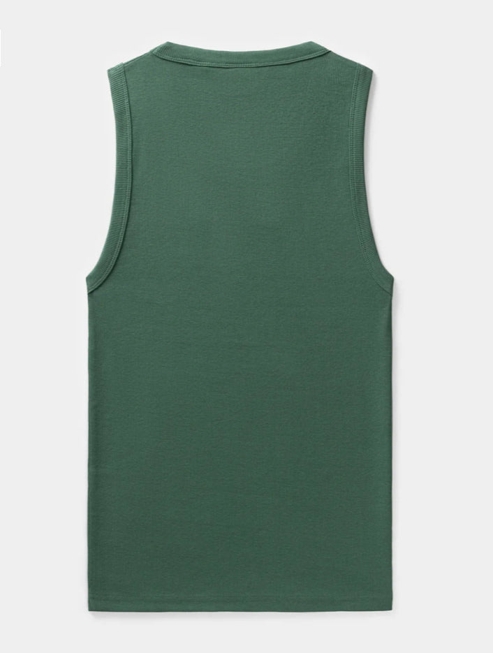 BISTRO GREEN RIB TANK TOP