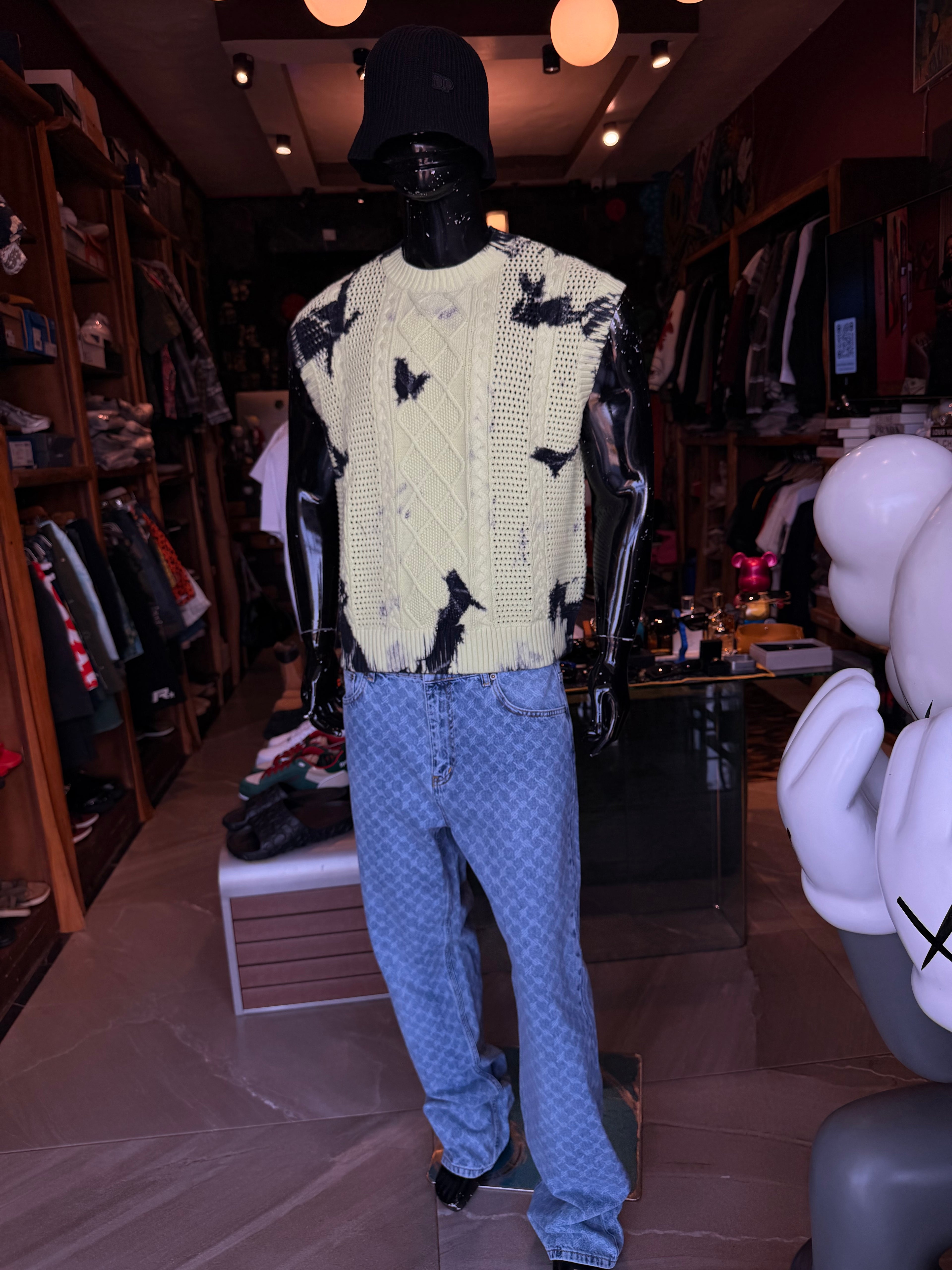 DAILY PAPER XOIS CROCHET VEST