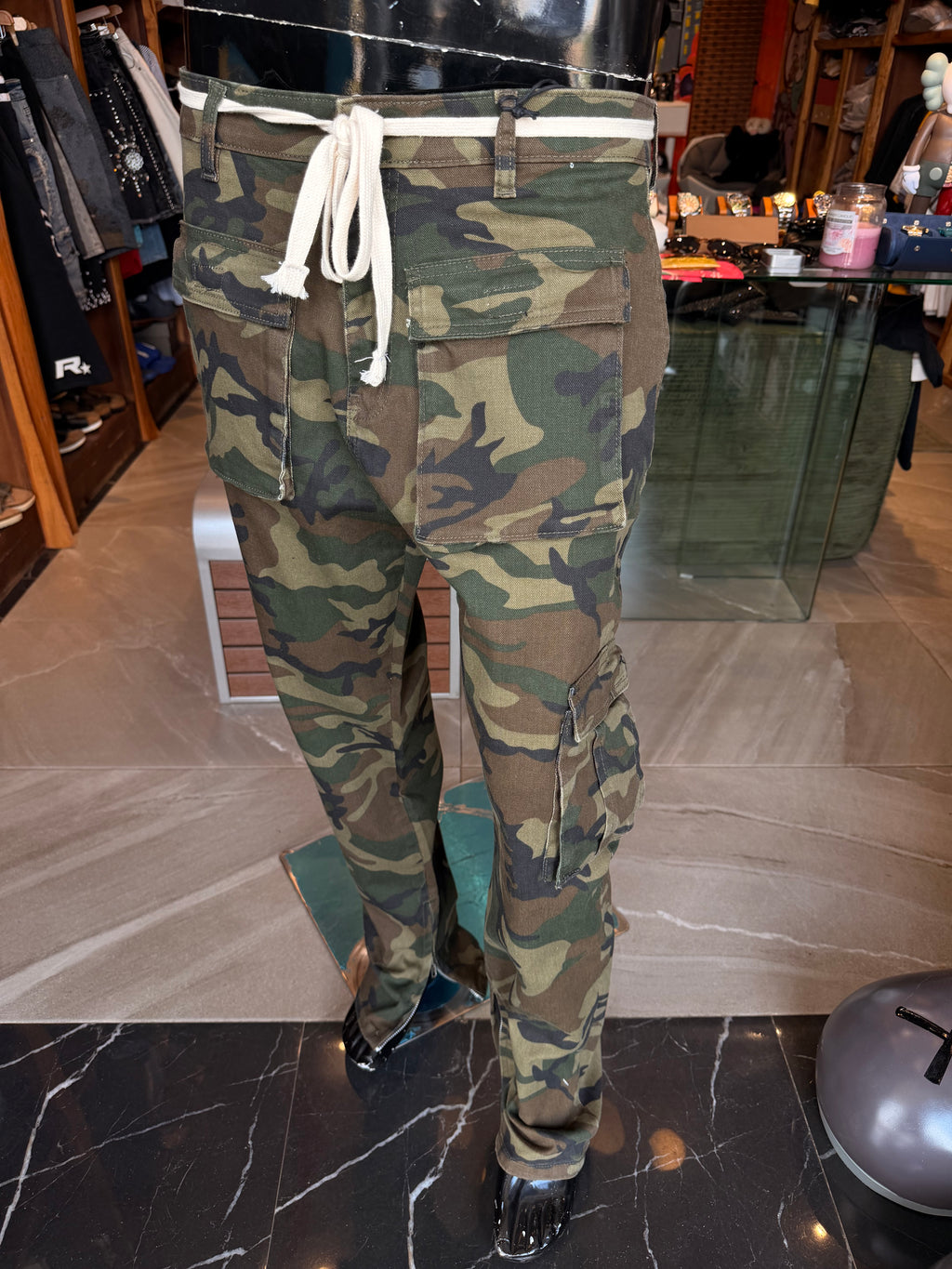 Hunter Slim Cargo Pants - Camouflage