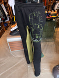 Broken Love Color Block Slim Flare Sweatpants - Black