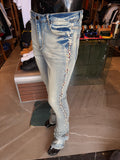 Stacked Slim Flare Pearls Within The Jewels Jean - Medium Wash