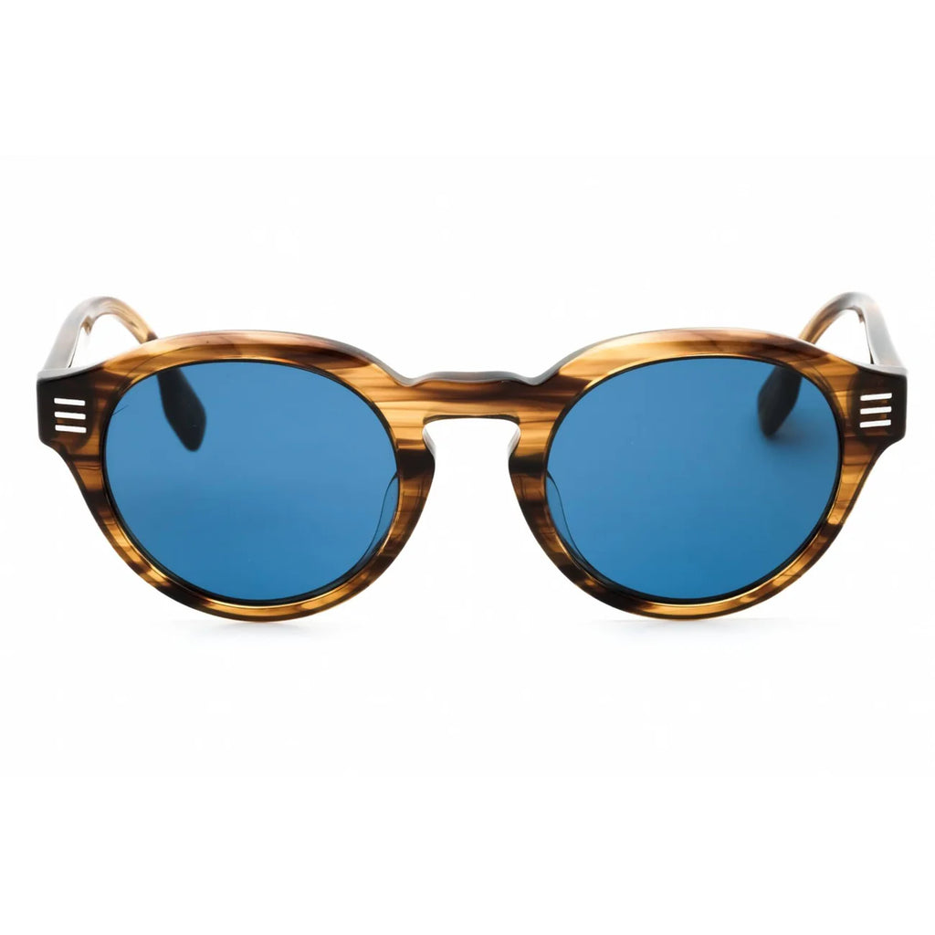 Burberry Men's Sunglasses - Brown Plastic Full Rim Round Shape Frame| 0BE4404F 409680