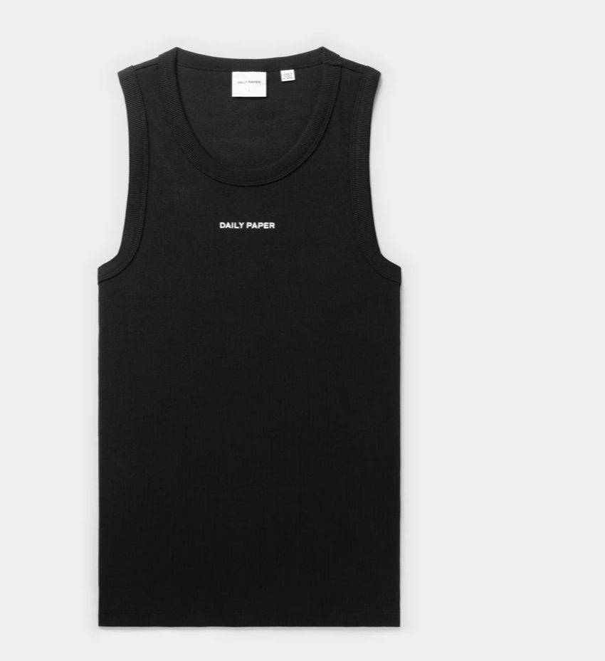 BLACK LOGOTYPE TANK TOP