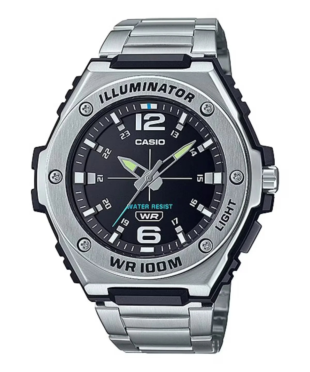 Casio Men's Watch - Quartz Black Dial Stainless Steel Bracelet | MWA-100HD-1AVCF