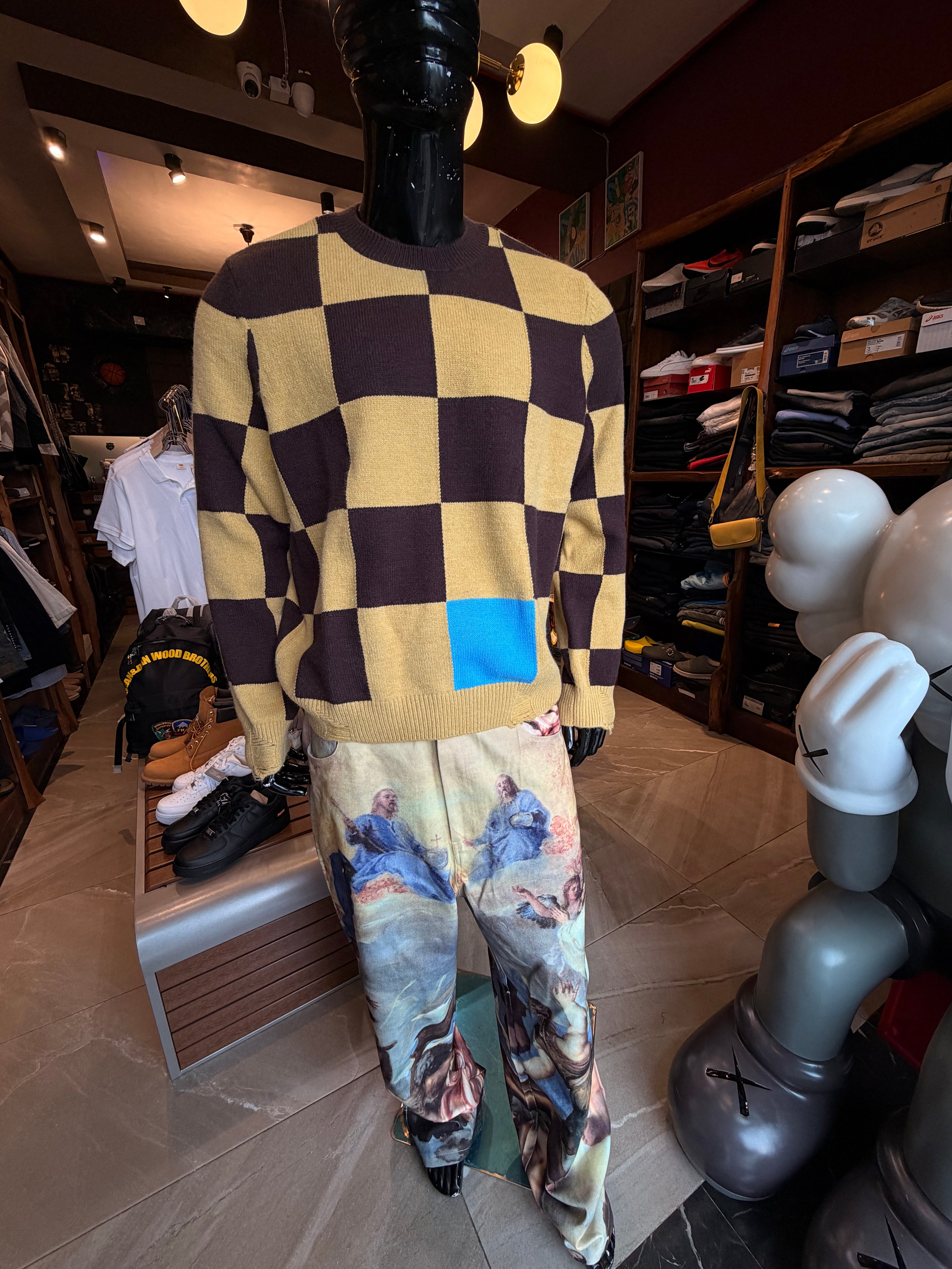 Baggy In The Heavens Printed Pants - Multi Color