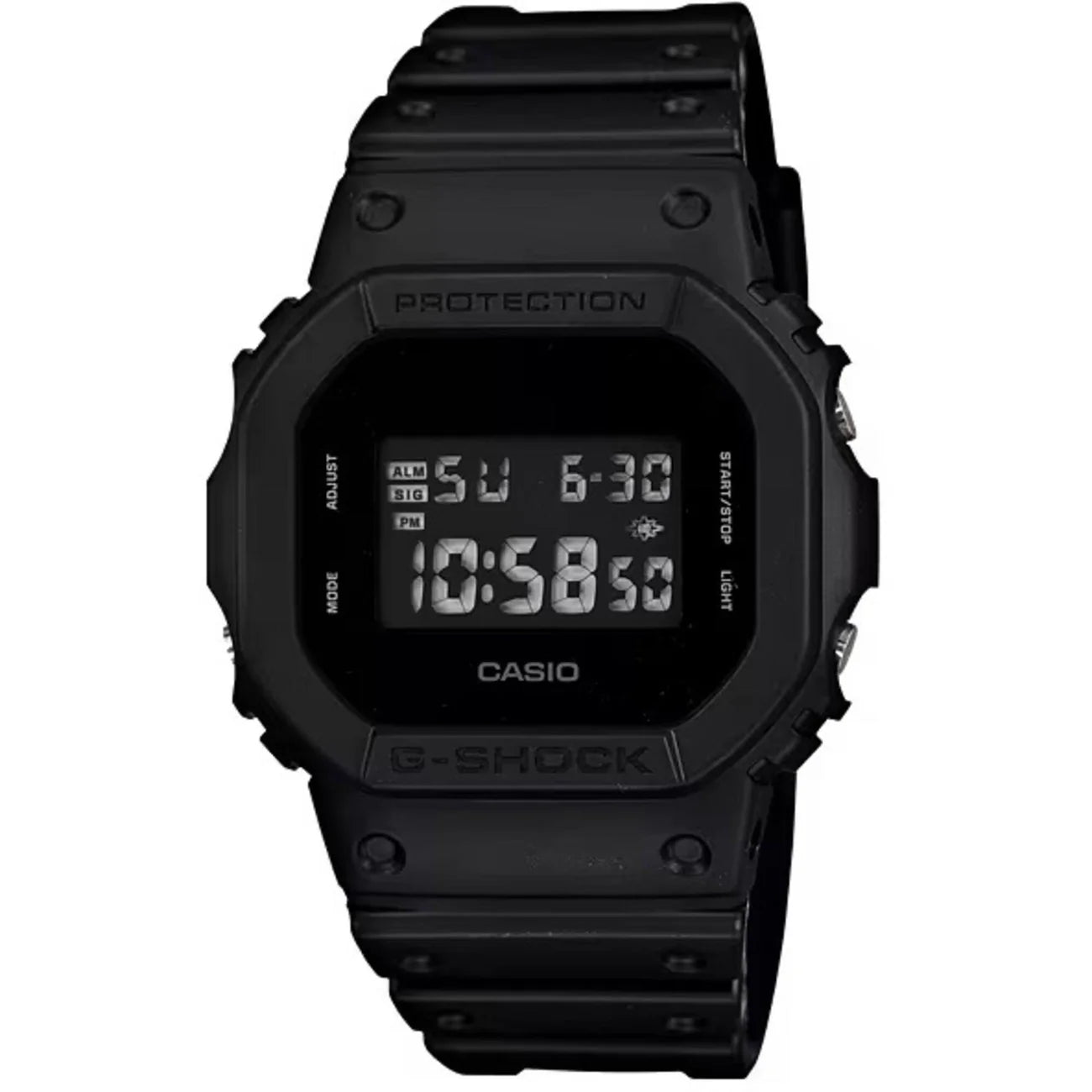 Casio Men's Digital Watch - G-Shock Black Resin Strap Shock Resistant | DW5600BB-1
