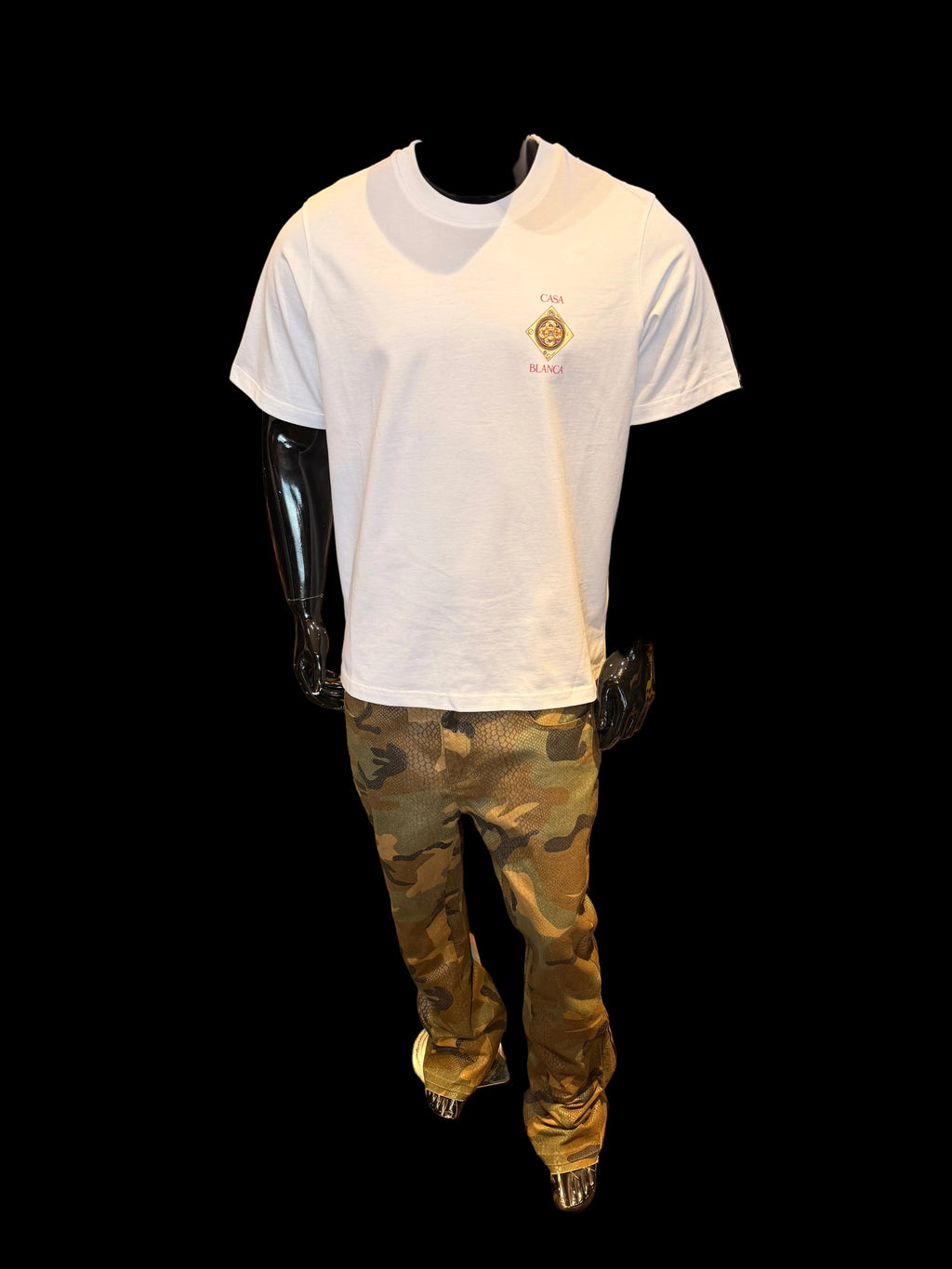 CASA BLANCA Plafond orne de musique graphic-print t-shirt