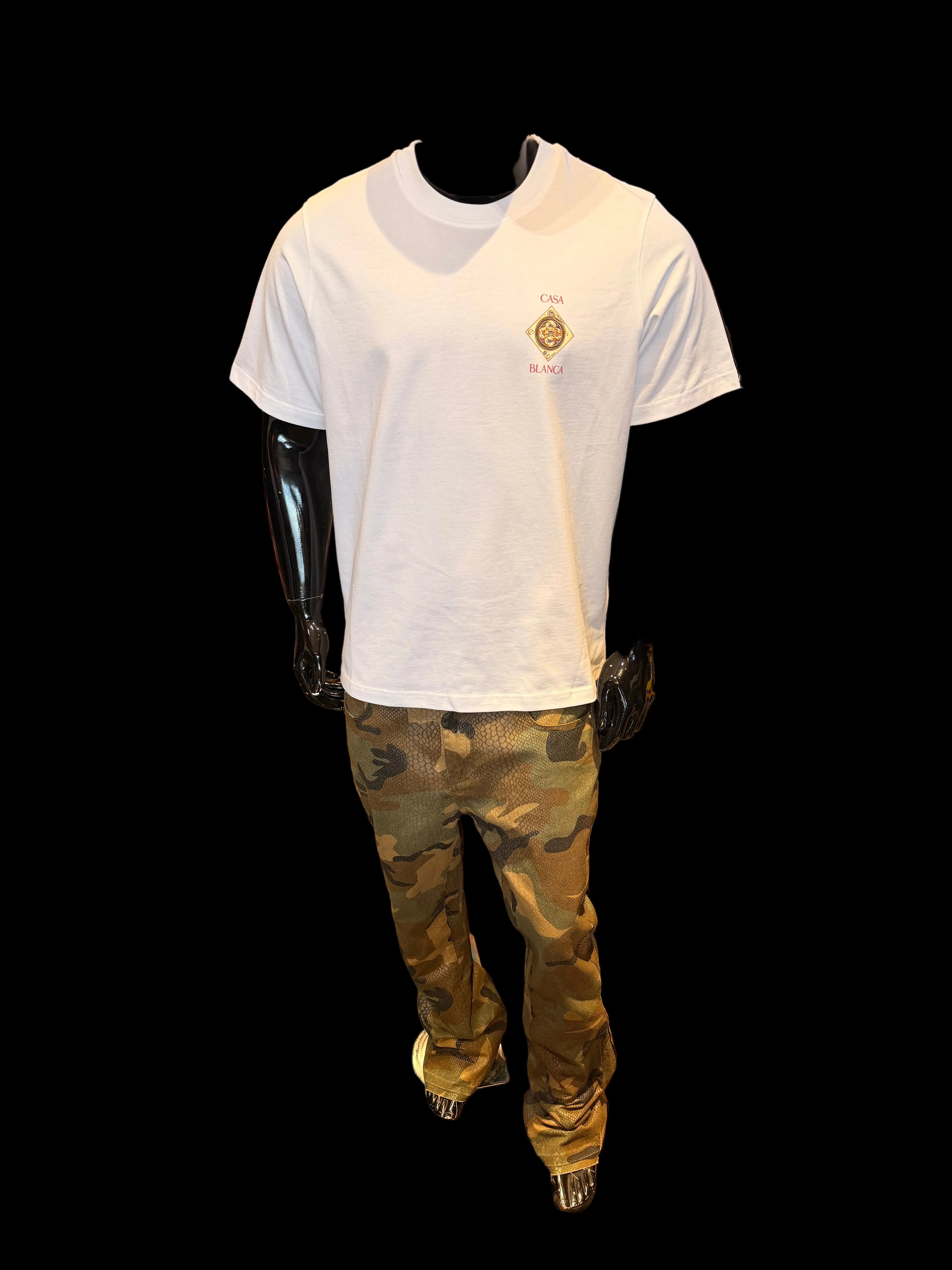 CASA BLANCA Plafond orne de musique graphic-print t-shirt