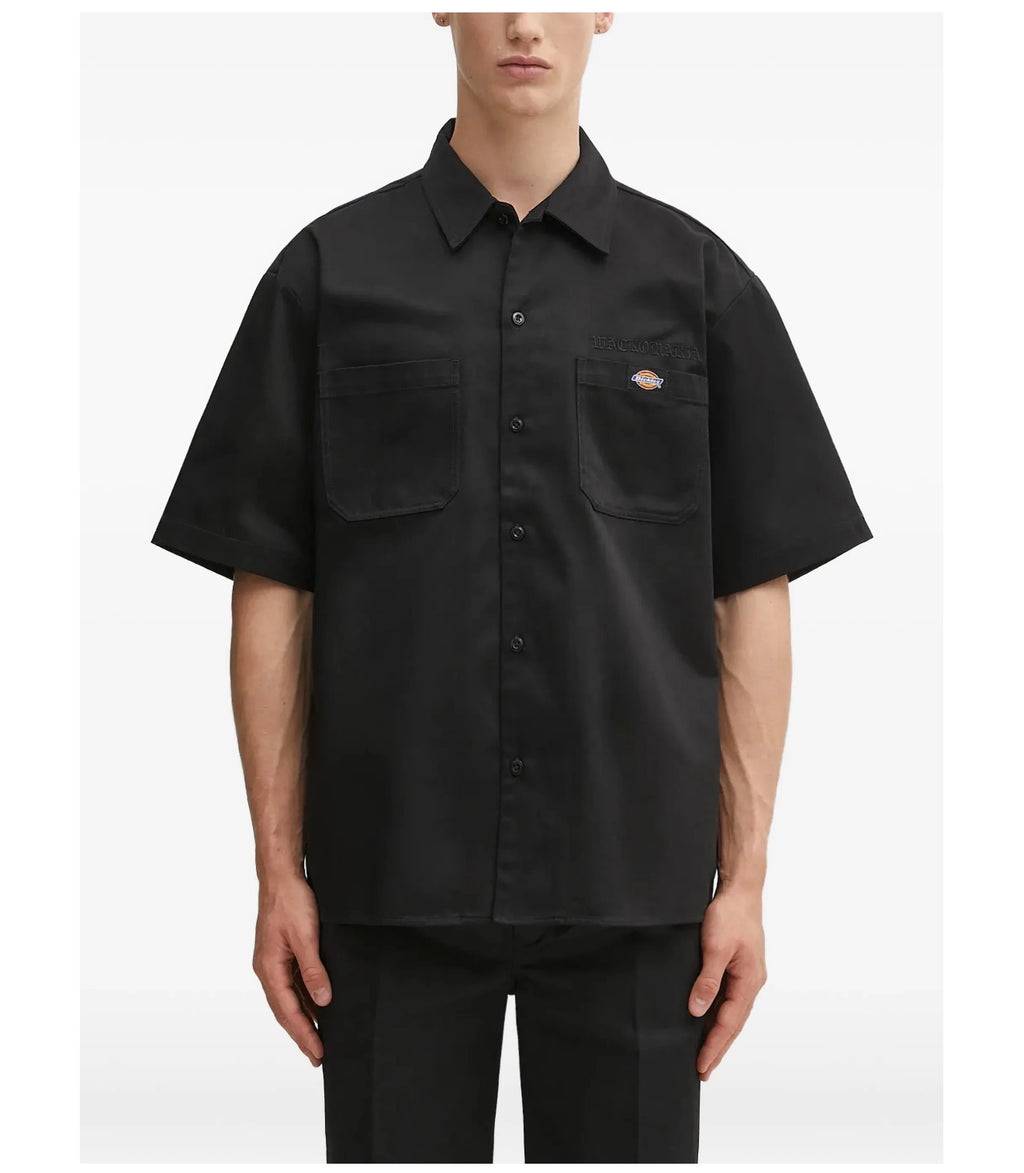 WACKO MARIA Dickies logo patch pocket shirt