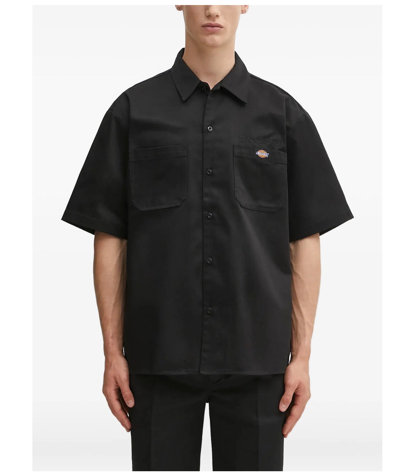 WACKO MARIA Dickies logo patch pocket shirt