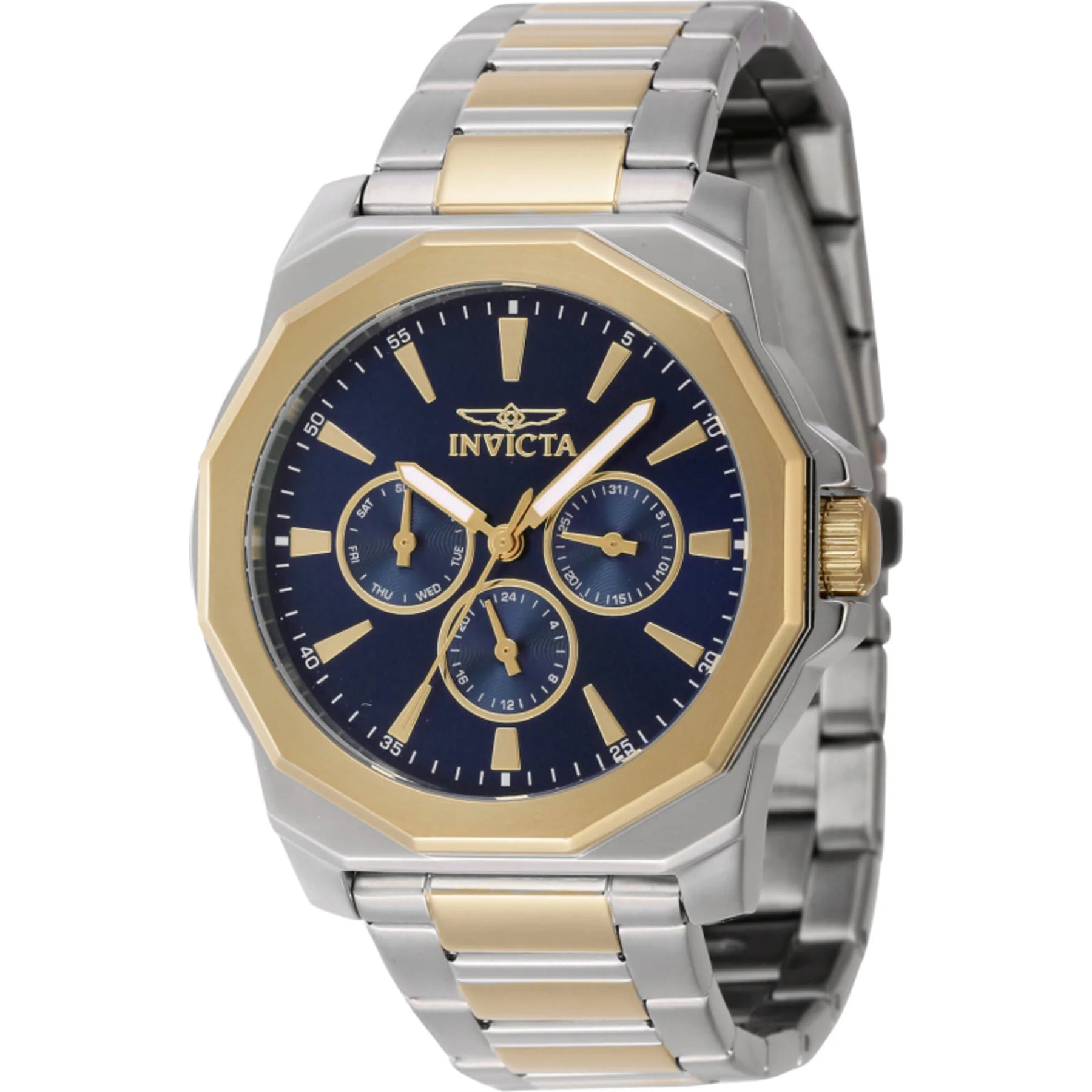 Invicta Men's Watch - Speedway Blue Dial Two Tone Stainless Steel Bracelet | 46848