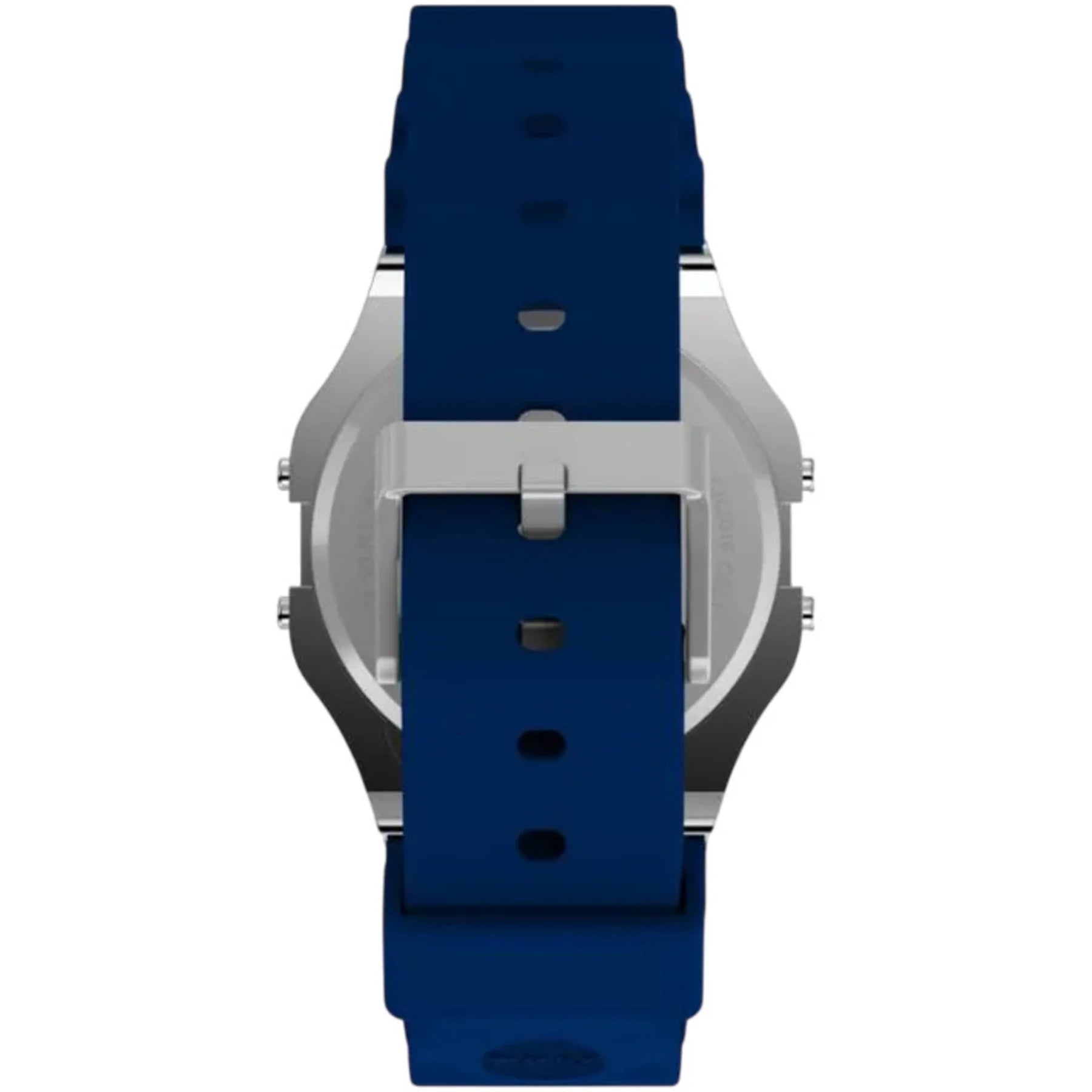 Timex Unisex Watch - T80 Alarm Green Digital Dial Blue Resin Strap | TW2V41200YB