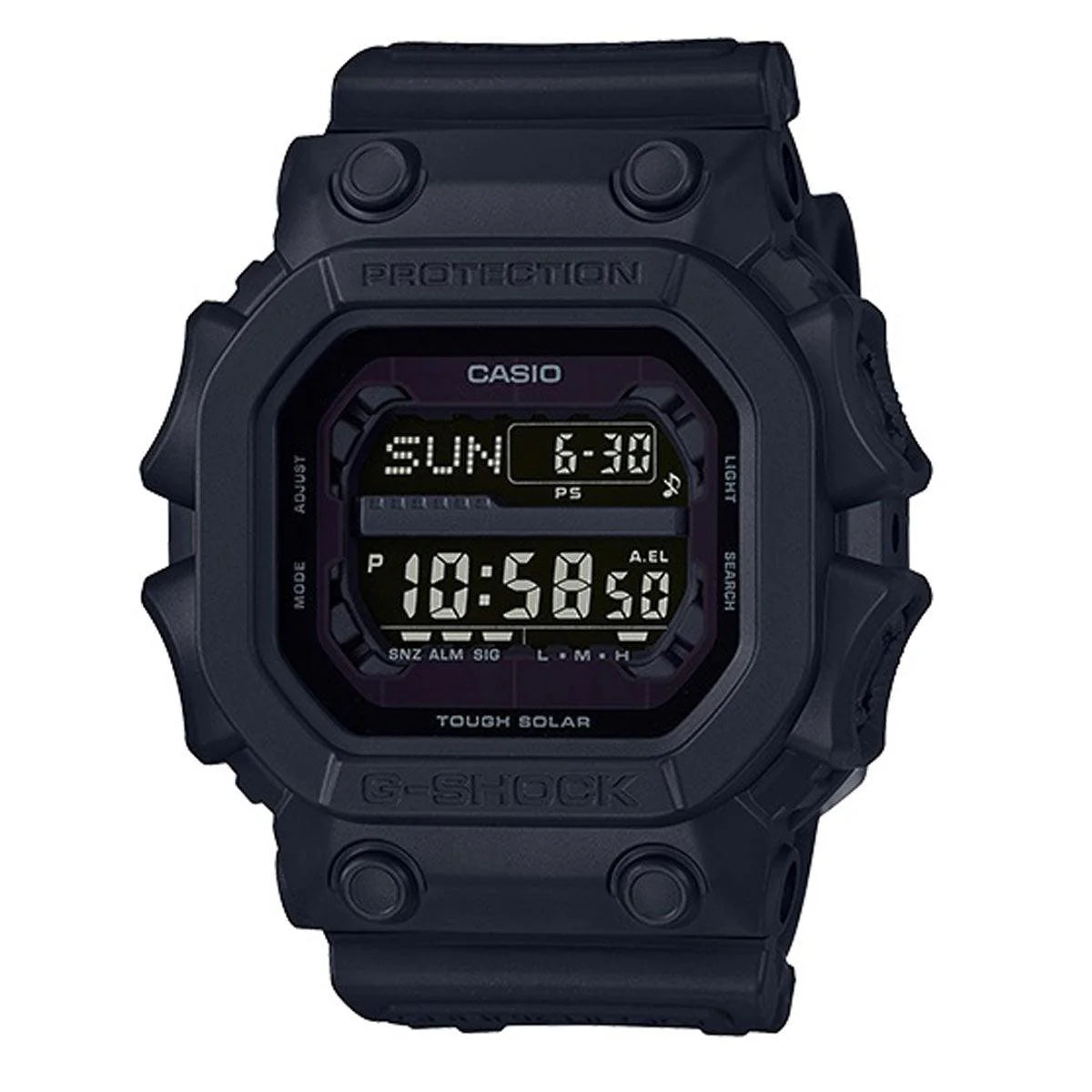 Casio Men's Quartz Watch - G-Shock Black Digital Dial Black Resin Strap | GX56BB-1
