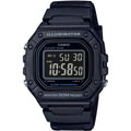 Casio Men's Watch - Chronograph Black Digital Dial Black Resin Strap | W-218H-1BVCF