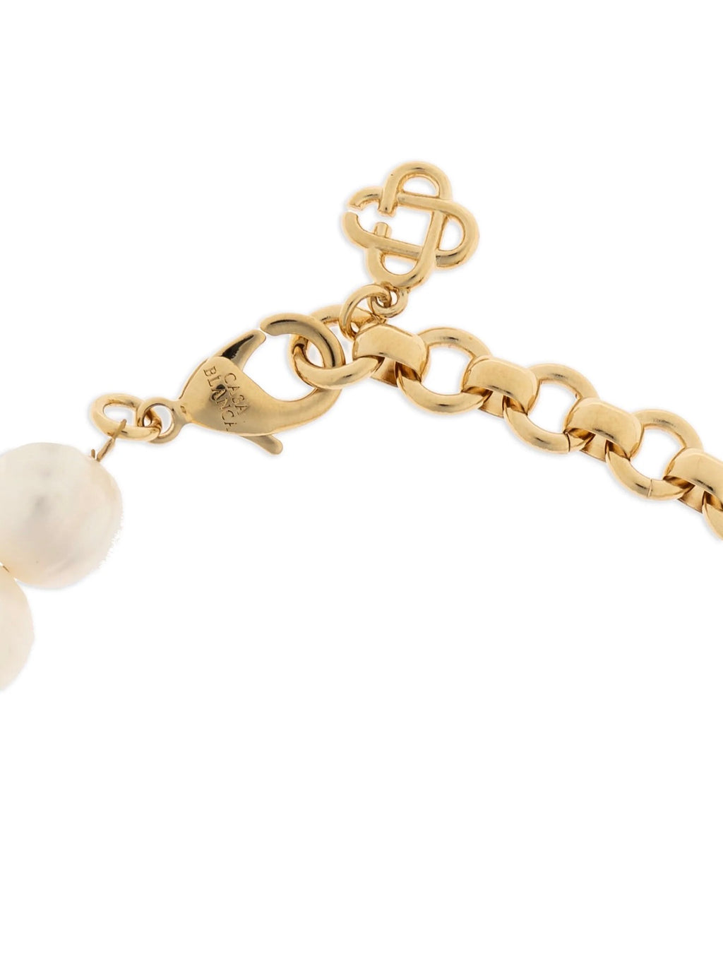 Casablanca embellished logo-plaque bracelet