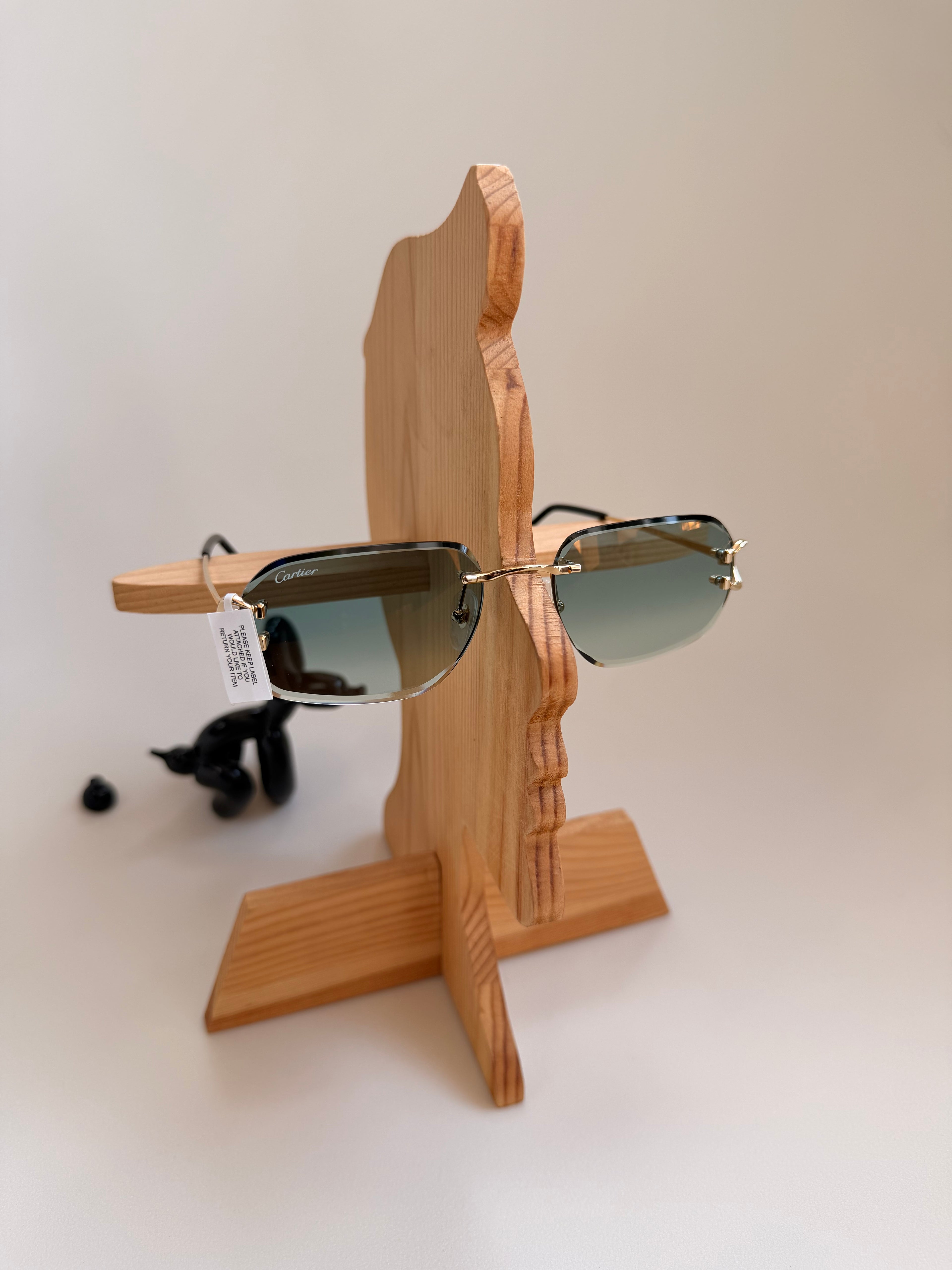 Cartier Eyewear rimless rectangle-frame sunglasses