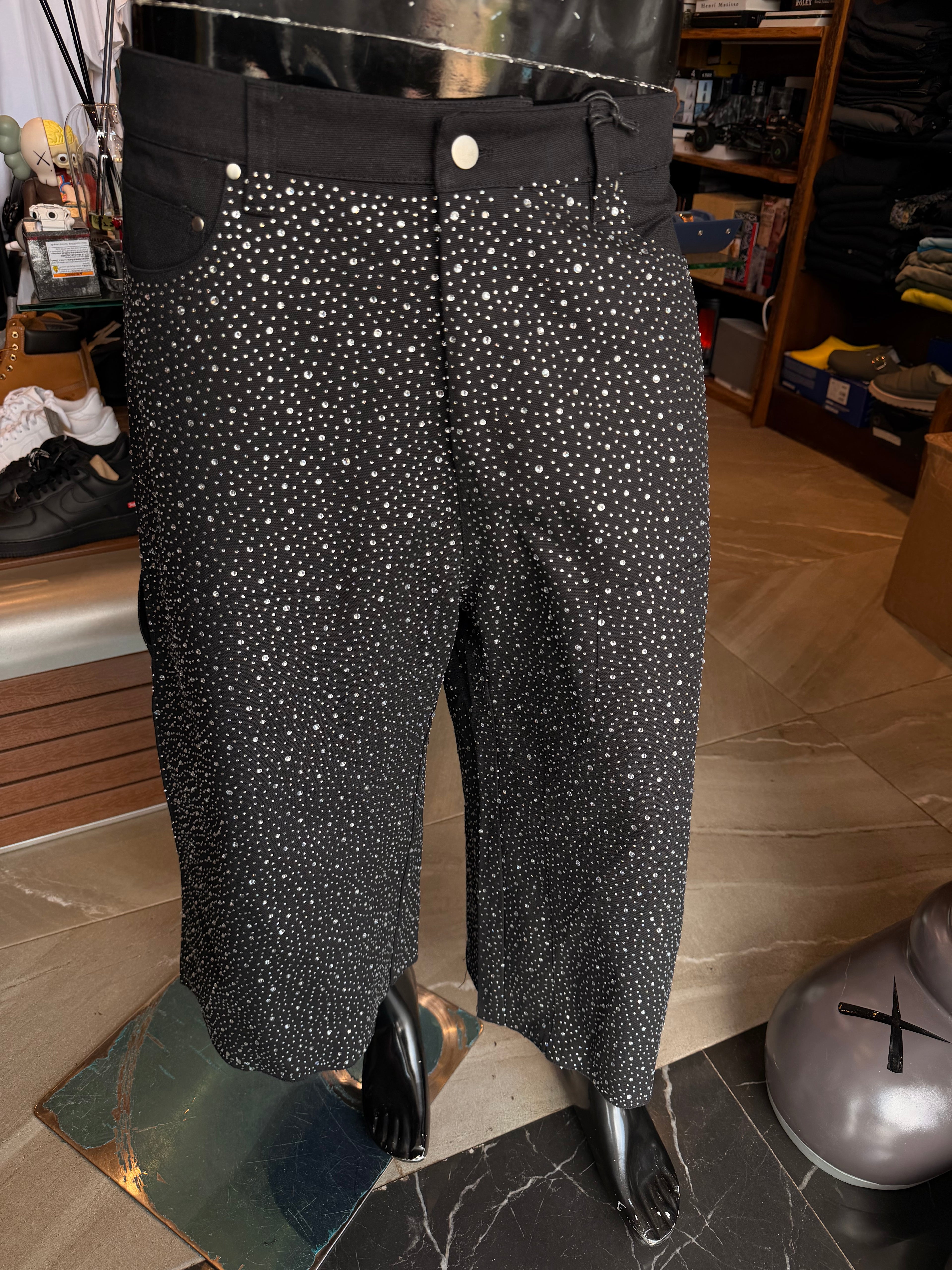 Extreme Baggy Flashing Lights Short - Black