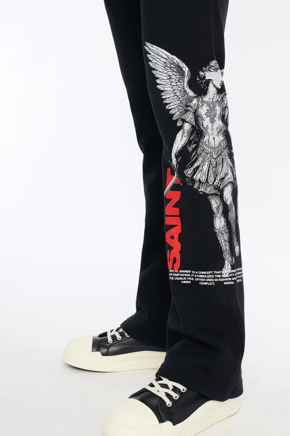 Saint Or Sinner Flared Sweatpants - Black