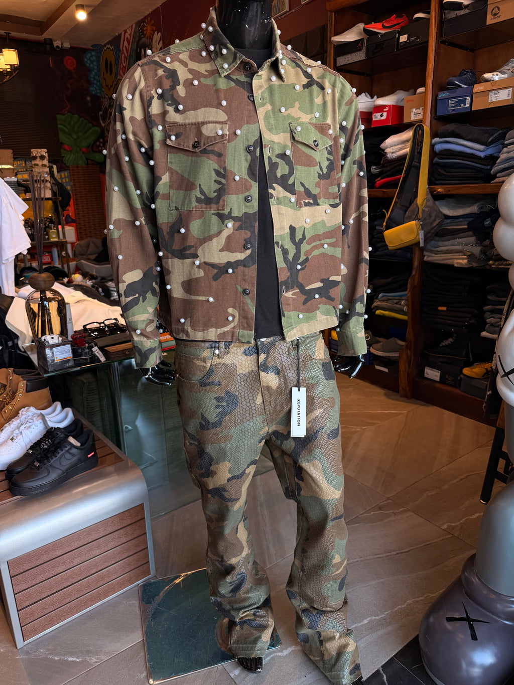 Pearl Wildin Camo Button Up Shirt - Camouflage