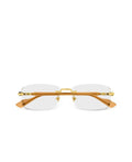 Gucci rectangle-frame logo glasses