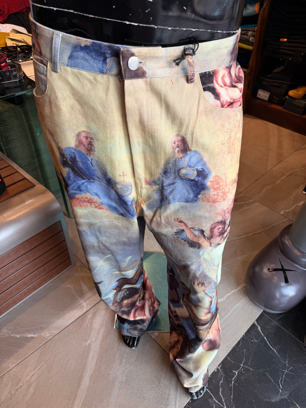 Baggy In The Heavens Printed Pants - Multi Color