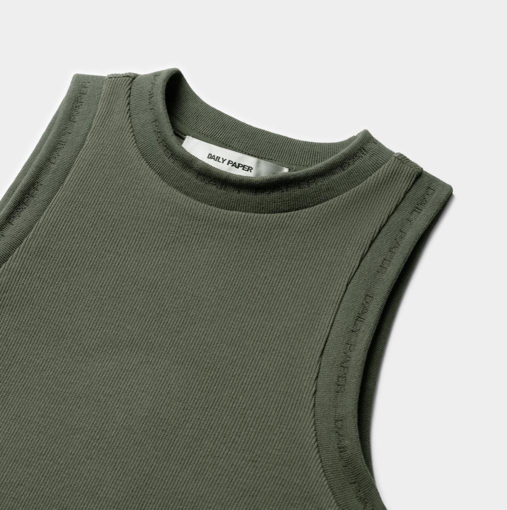 DAILY PAPERCHIMERA GREEN ERIB TANKTOP