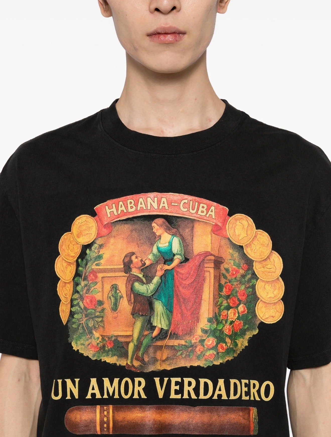 Melt graphic-print cotton T-shirt