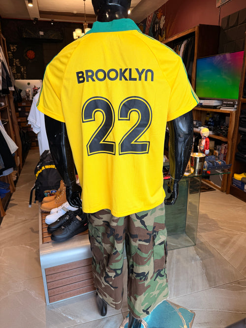 Brooklyn New York Proud Johnny Collar Jersey - Yellow/combo