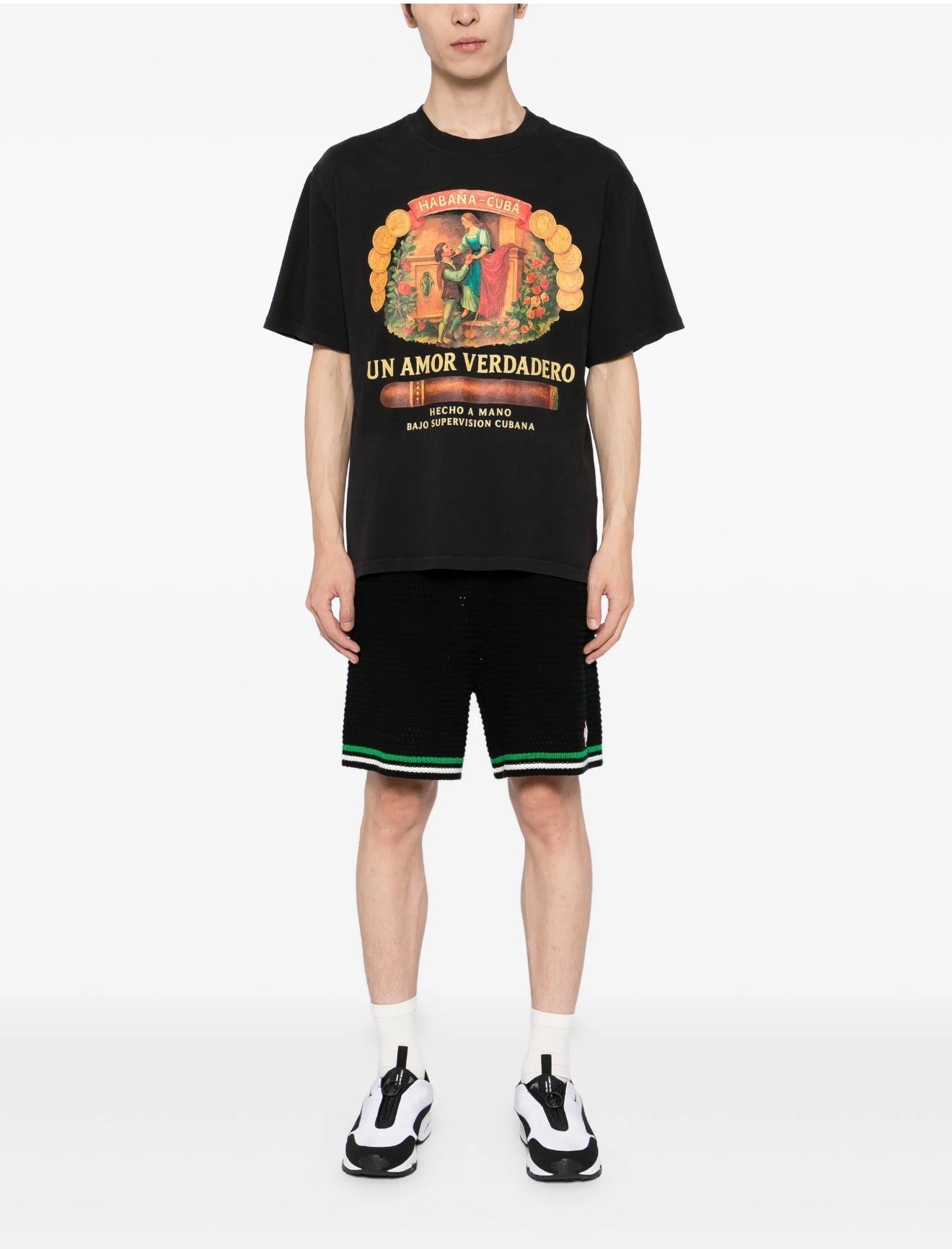 Melt graphic-print cotton T-shirt