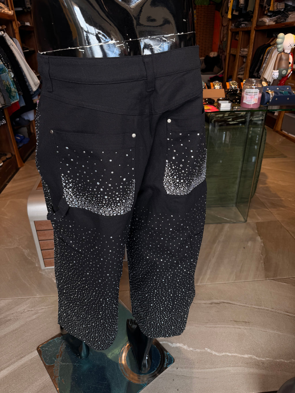 Extreme Baggy Flashing Lights Short - Black