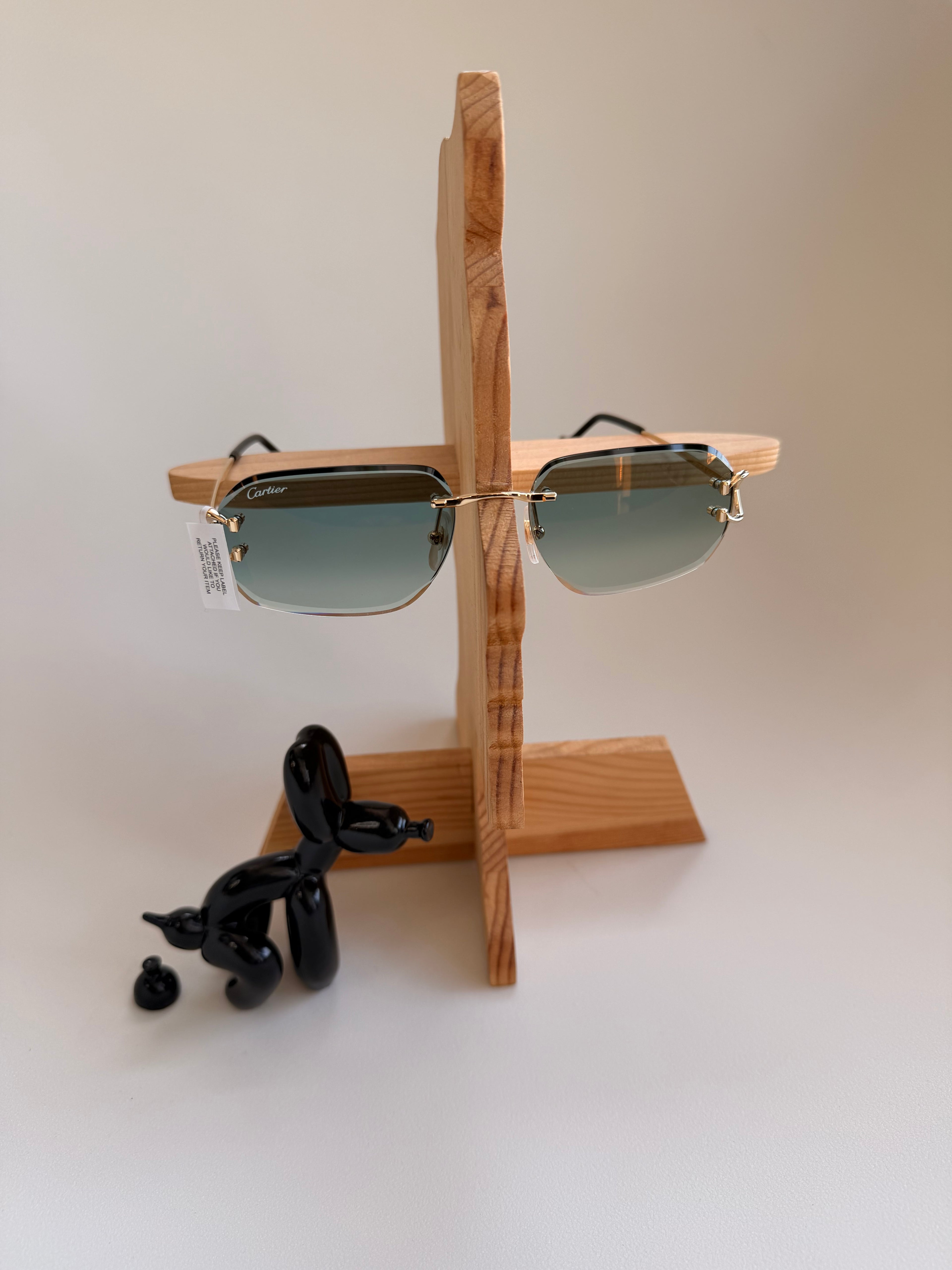Cartier Eyewear rimless rectangle-frame sunglasses