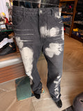 Straight Bleach Me Jean - Black Wash