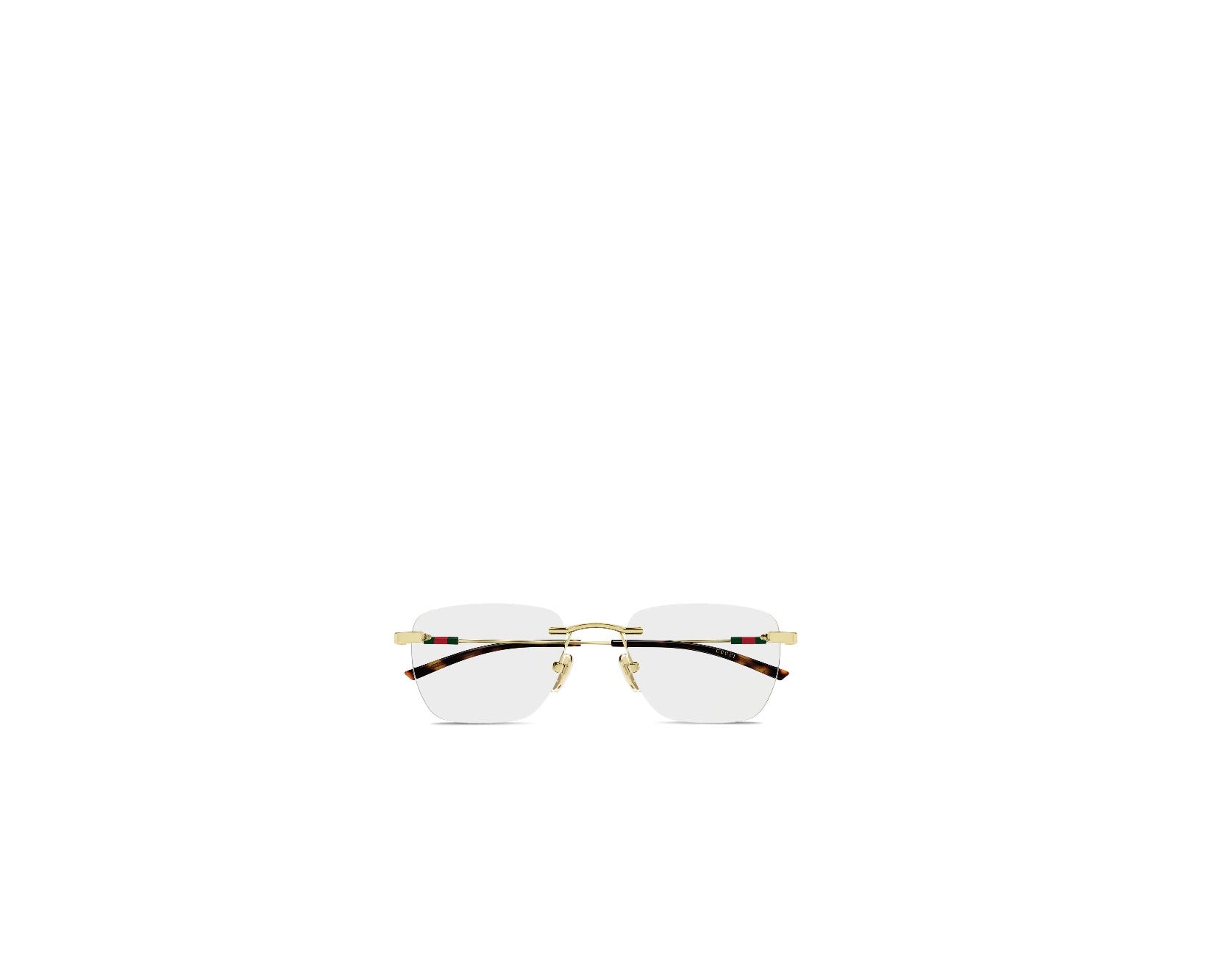 Gucci eyewear rimless square glasses