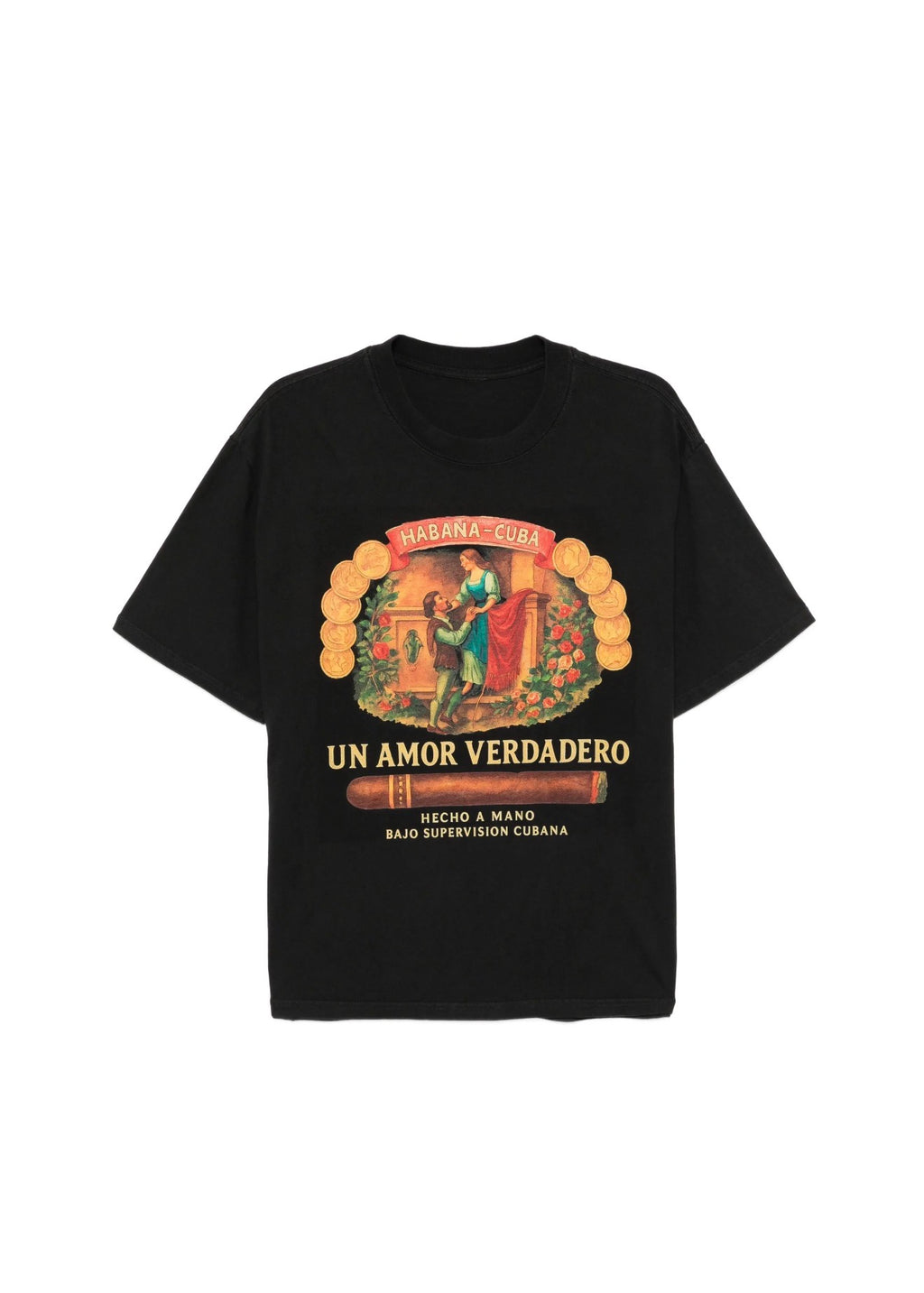 Melt graphic-print cotton T-shirt