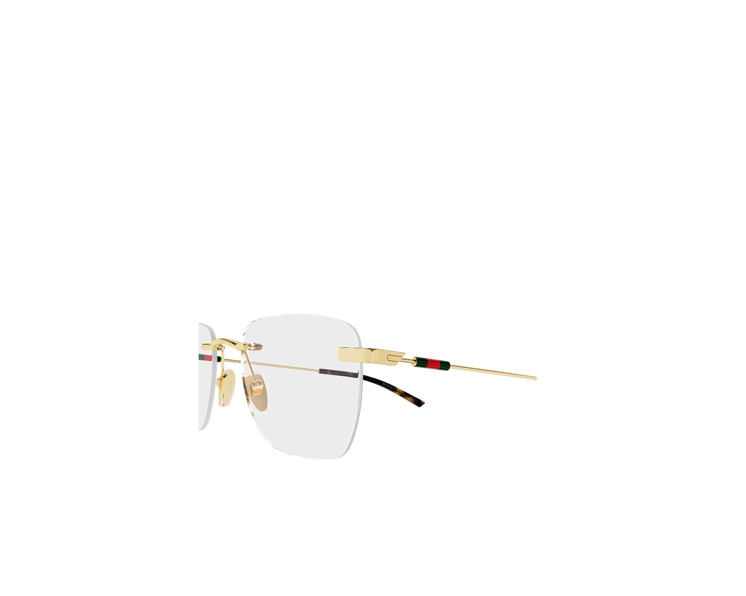 Gucci eyewear rimless square glasses