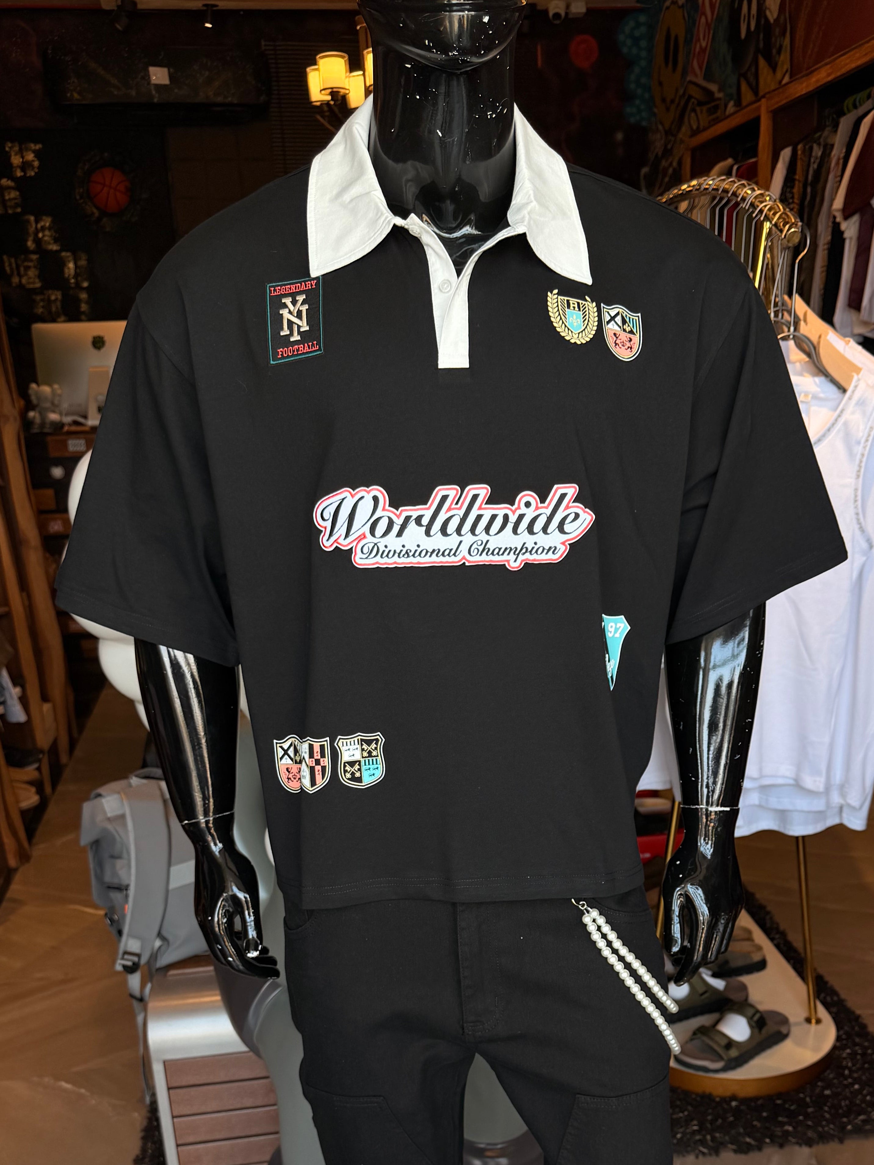 Worldwide Champion Short Sleeve Polo - Black