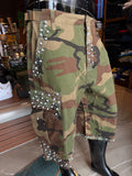 Baggy Pearl World Embellished Short - Camouflage