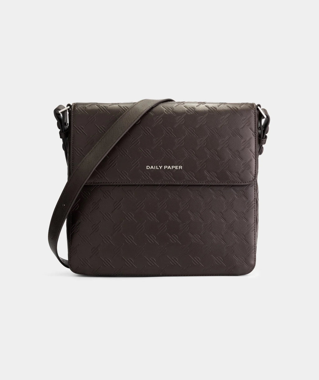 DAILY PAPER dark brown myshus monogram bag