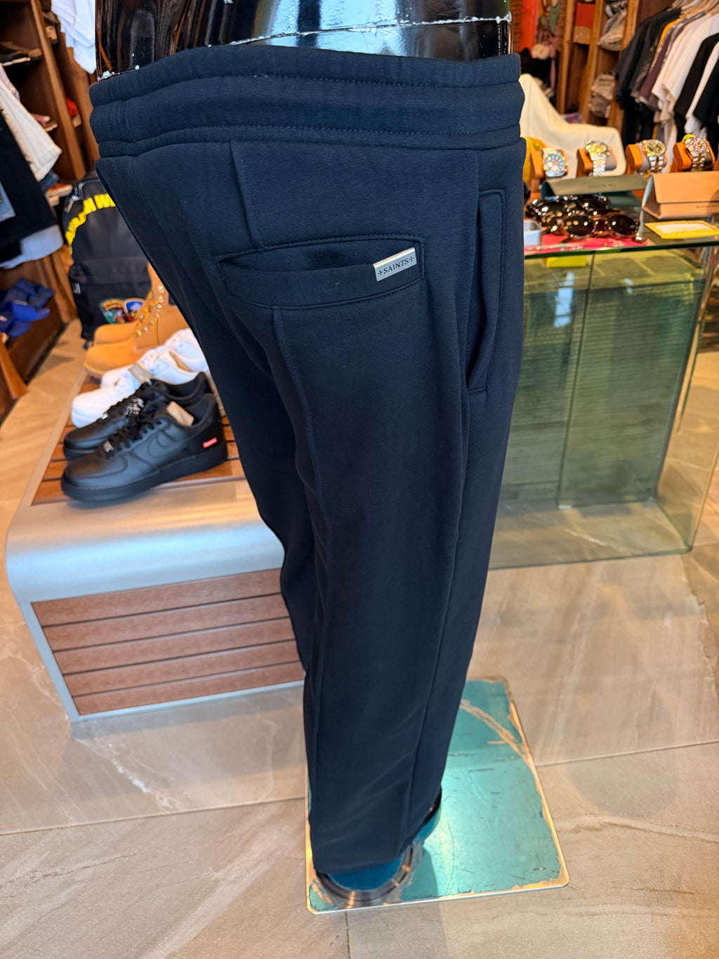 Saints Studio Embroidered Sweatpants - Black