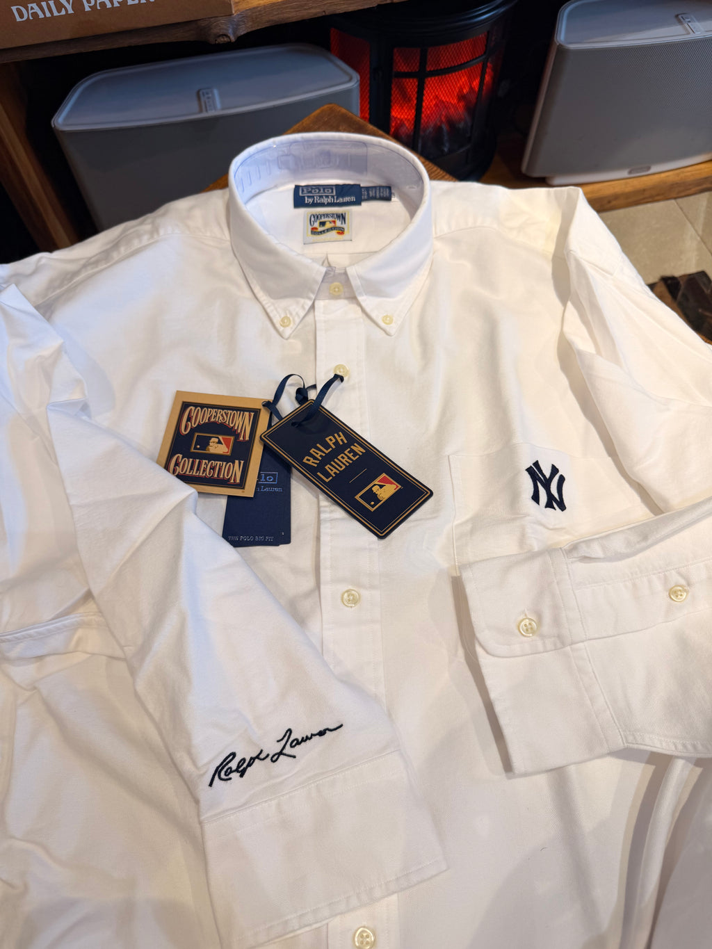 POLO RALPH LAUREN Yankees pocket buttoned shirt