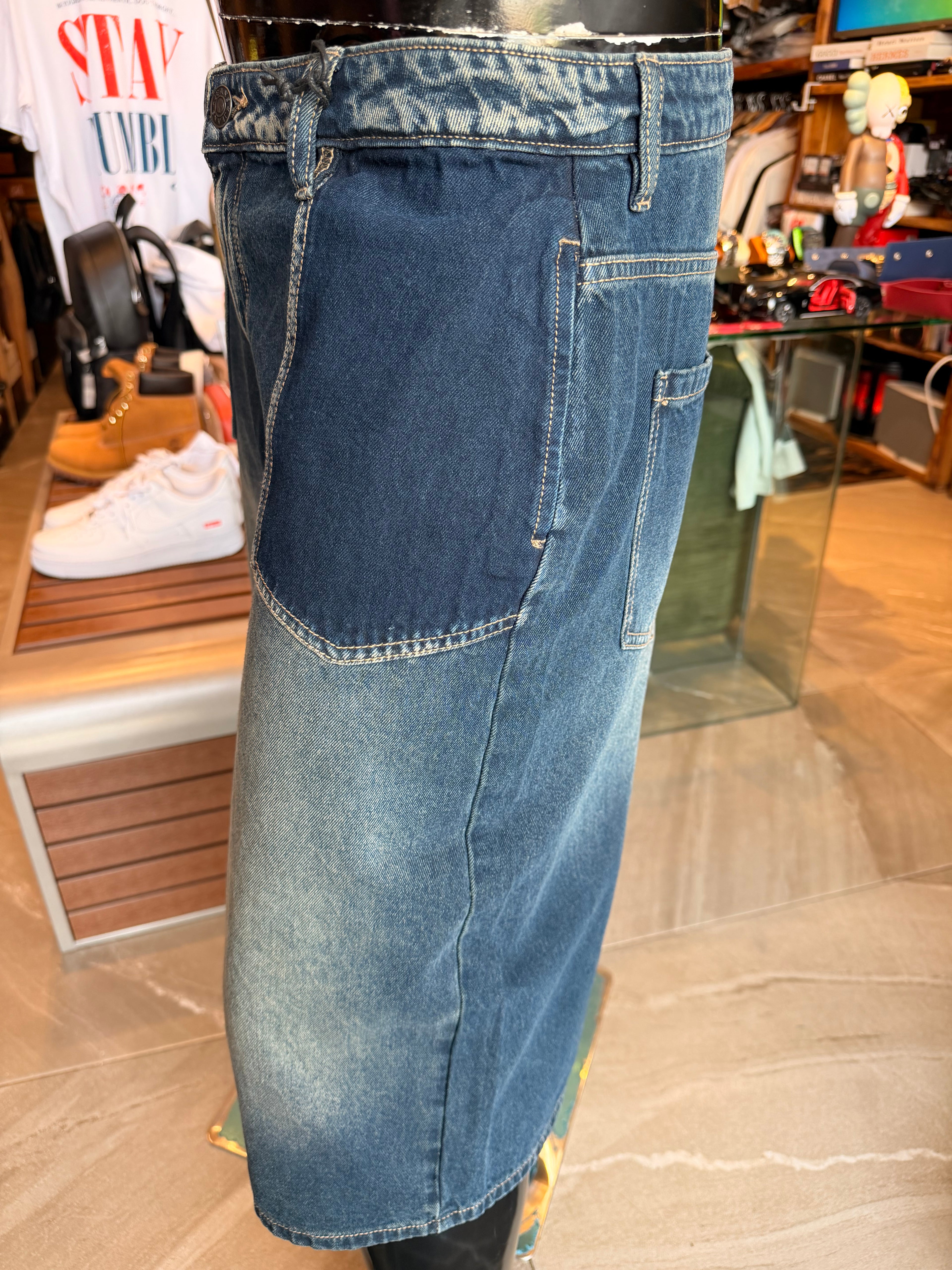 Baggy Drift Denim Short - Dark Wash