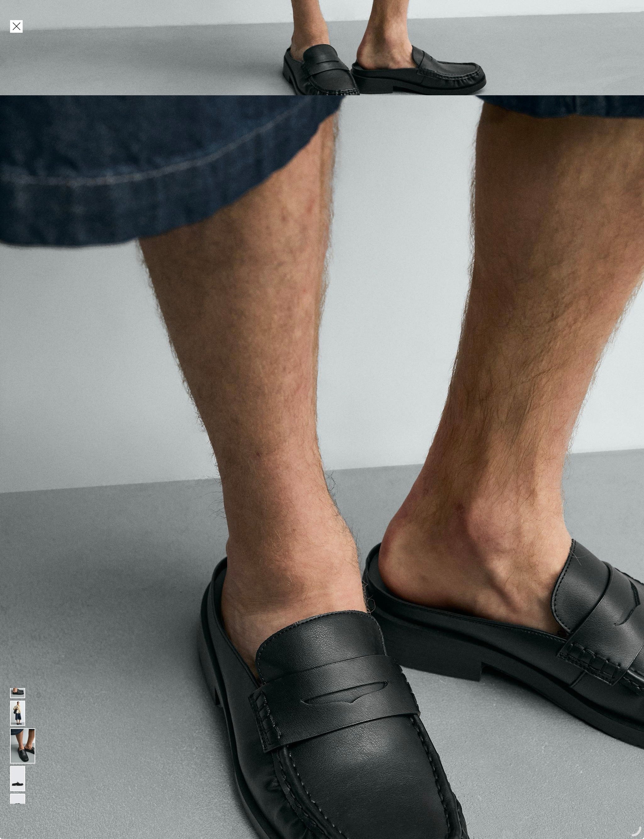Open back loafers