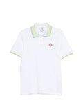 Casablanca laurel trim-collar polo shirt