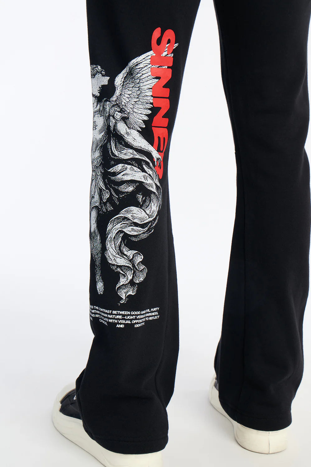 Saint Or Sinner Flared Sweatpants - Black