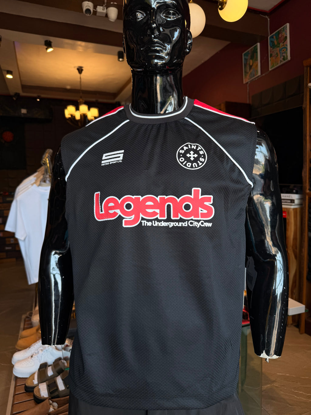 9 Legends Sleeveless Jersey - Black