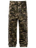 CAMO CARGO EMBELLISH DENIM
