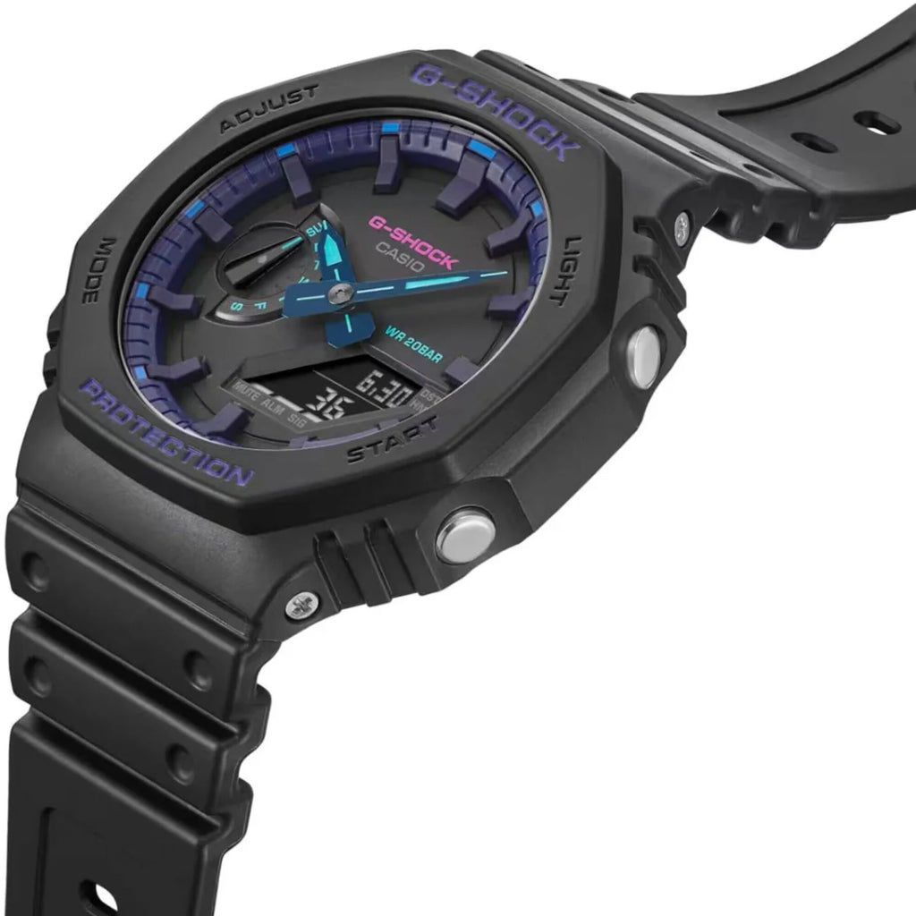 Casio Unisex Ana Digi Watch - G-Shock Virtual Blue Series Resin Strap | GA2100VB-1A